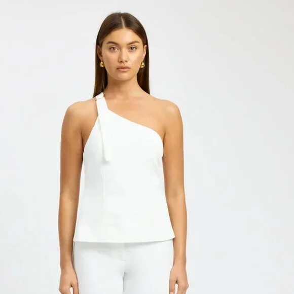 Kookai ariel buckle top white size 8/L - Picture 1 of 2